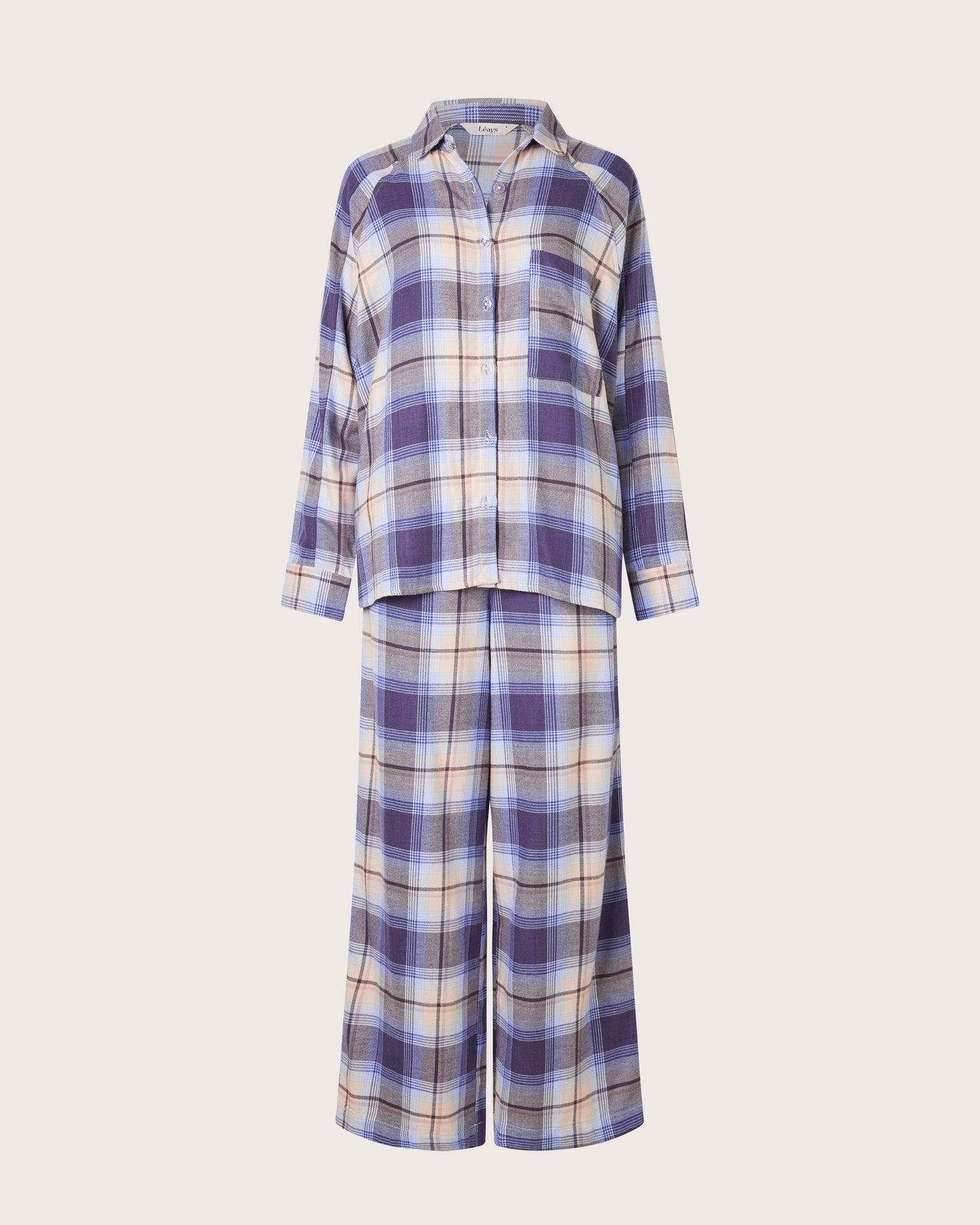 Dusted Plaid Raglan PJ Shirt