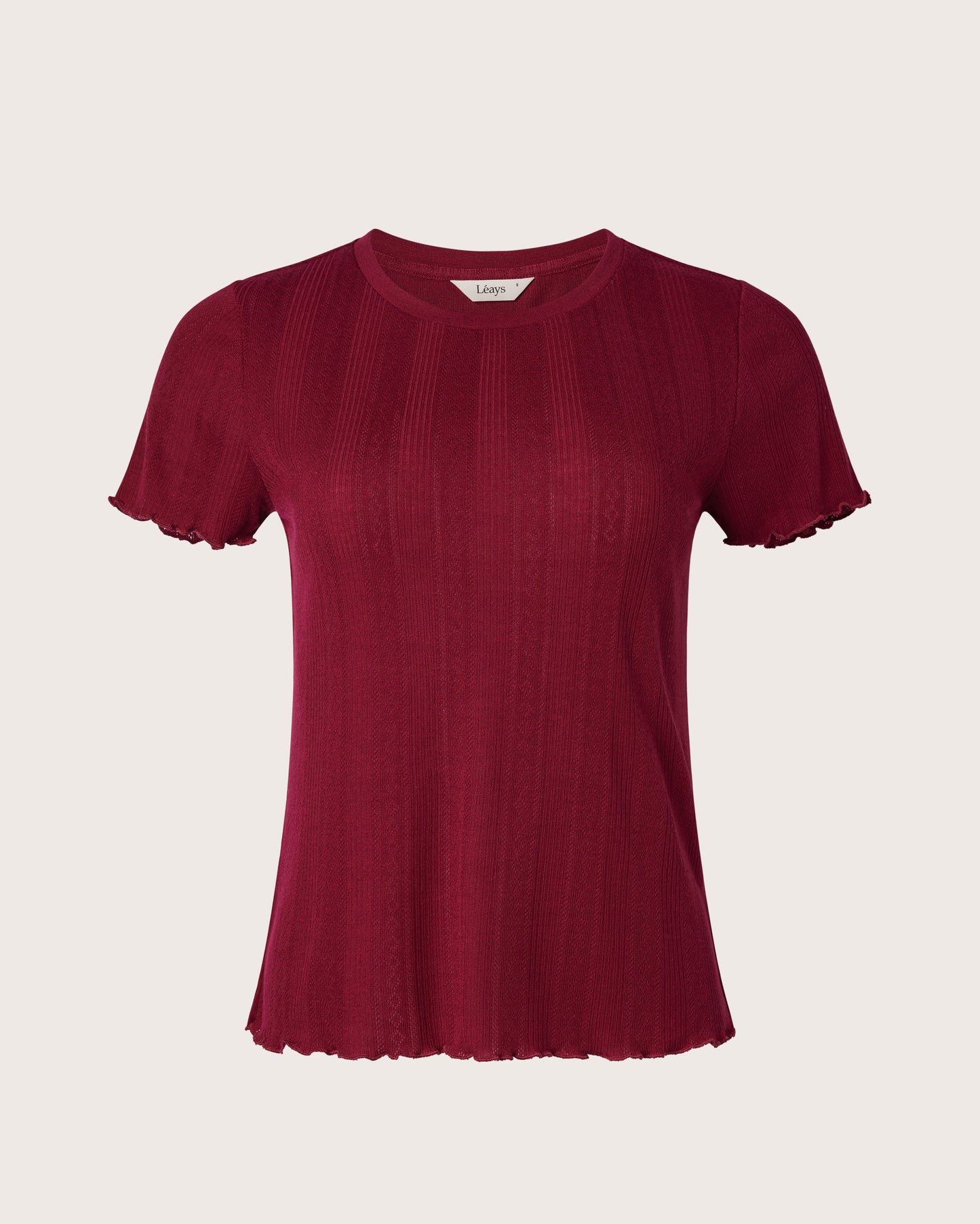 Pointelle Weekend Flutter Tee