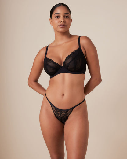 Invisibles Lace Full Cup Demi Unlined Bra