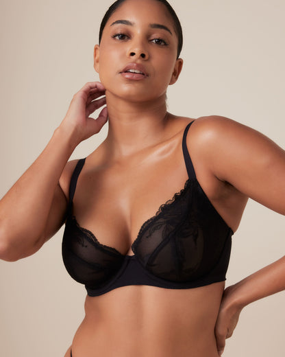Invisibles Lace Full Cup Demi Unlined Bra