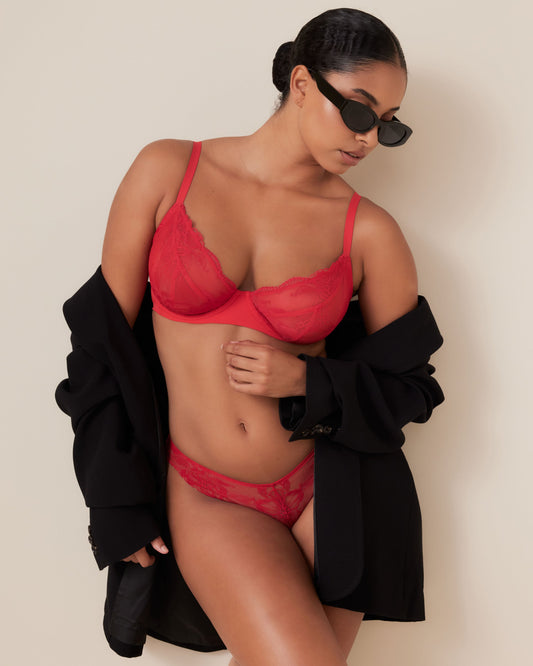 Invisibles Lace Full Cup Demi Unlined Bra