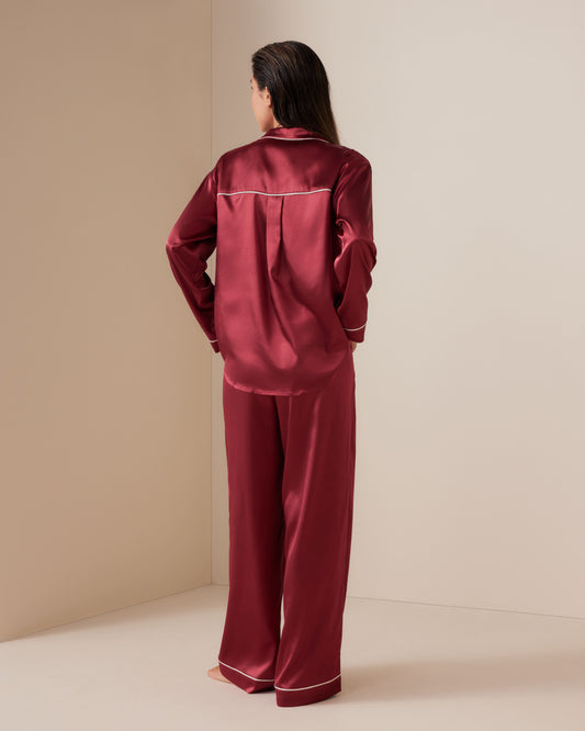 Classic Satin Long PJ Set