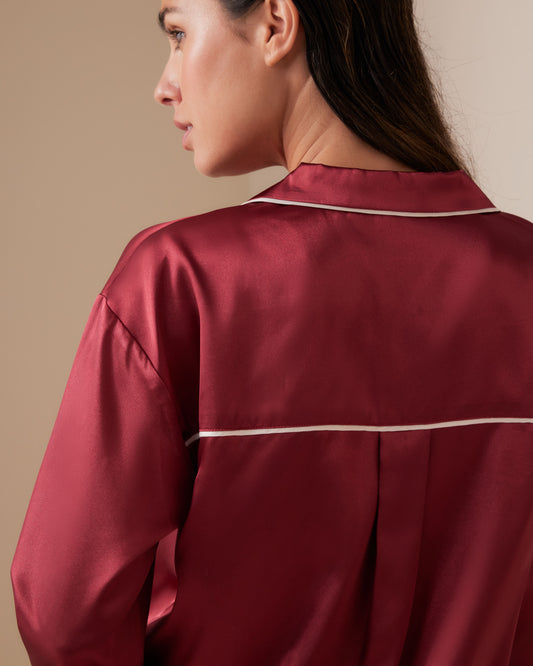 Classic Satin Long PJ Set