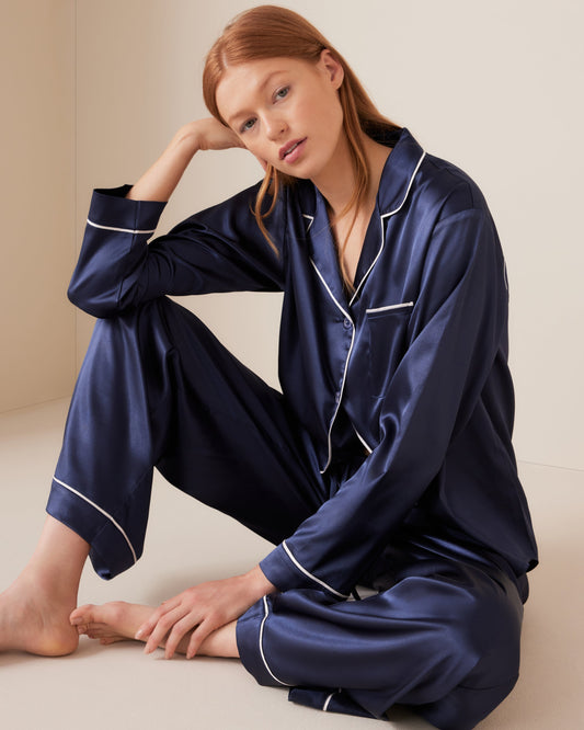 Classic Satin Long PJ Set