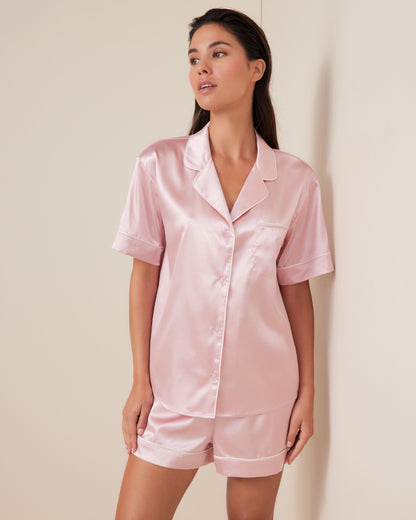 Classic Satin Shortie Set