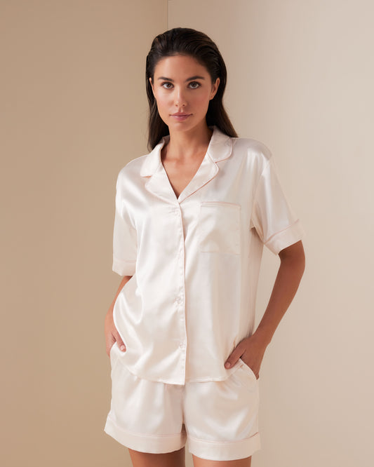 Classic Satin Shortie Set