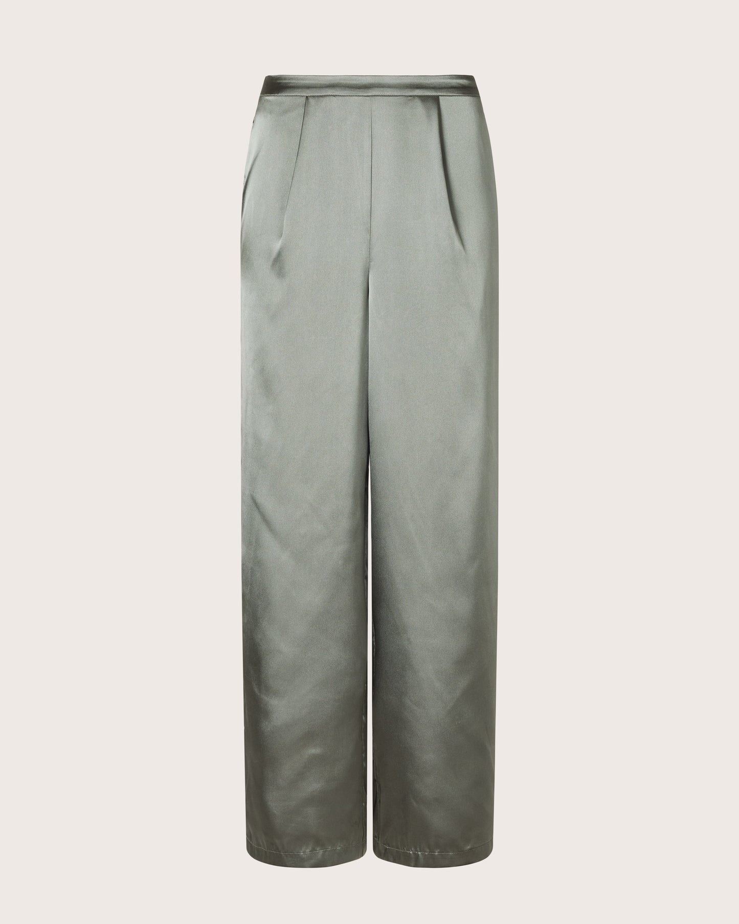 Sage Satin Tailored Piped PJ Pant