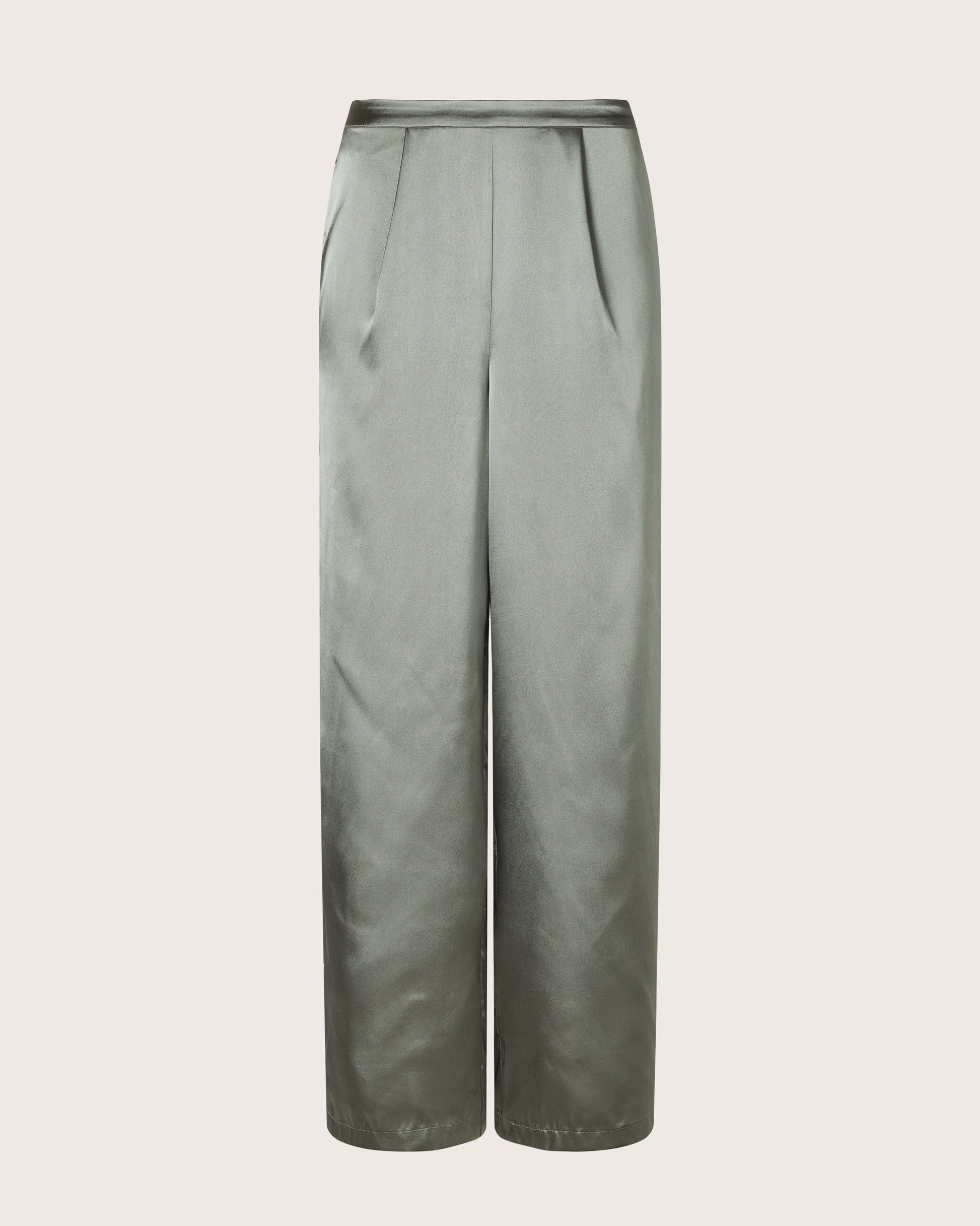 Sage Satin Tailored Piped PJ Pant