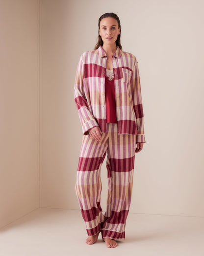 Cherry Check PJ Set