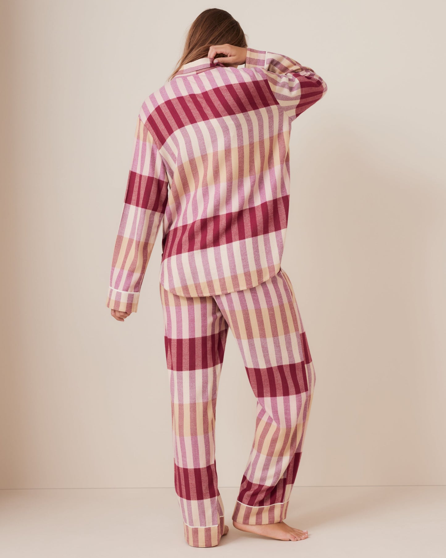Cherry Check PJ Set