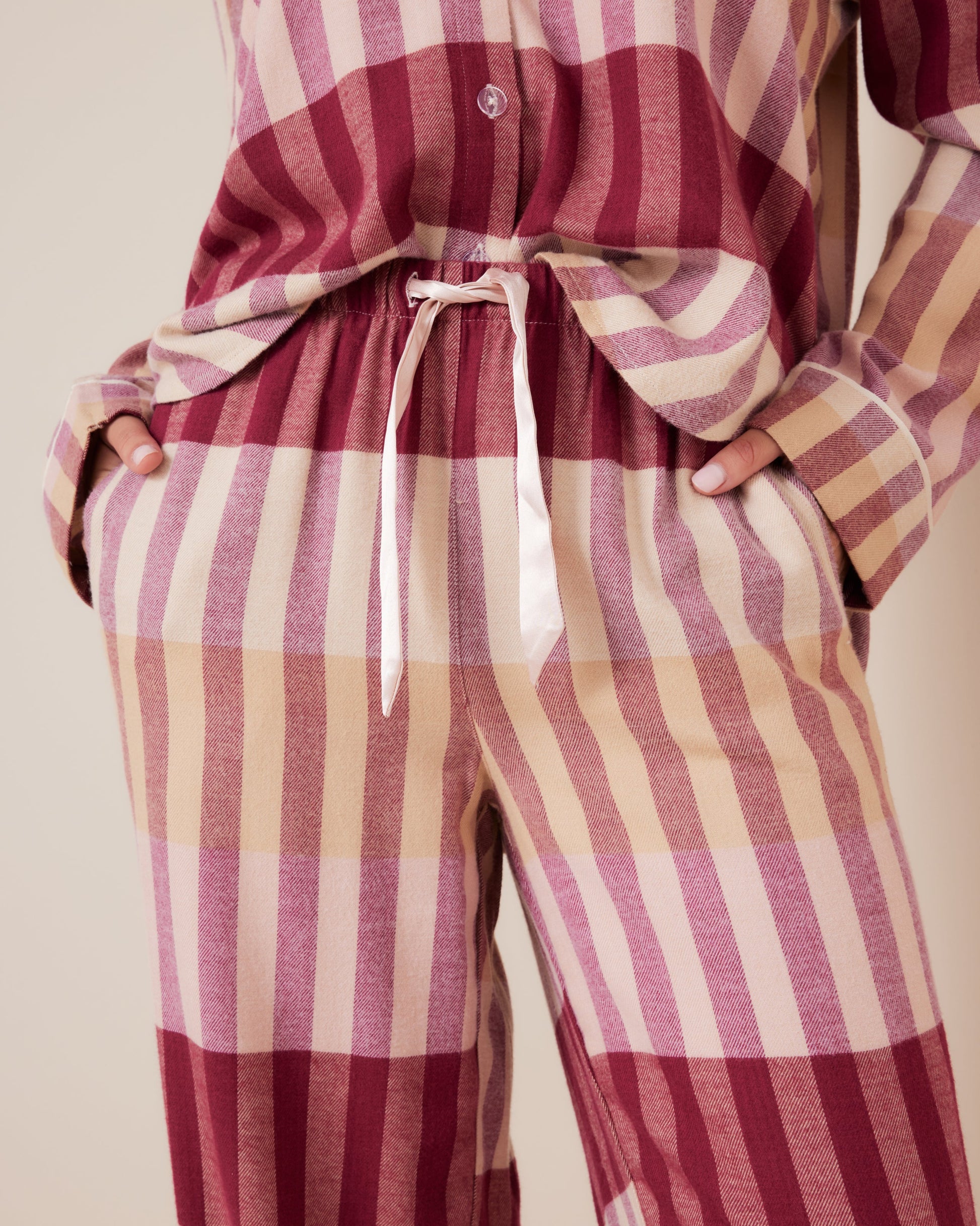 Cherry Check PJ Set