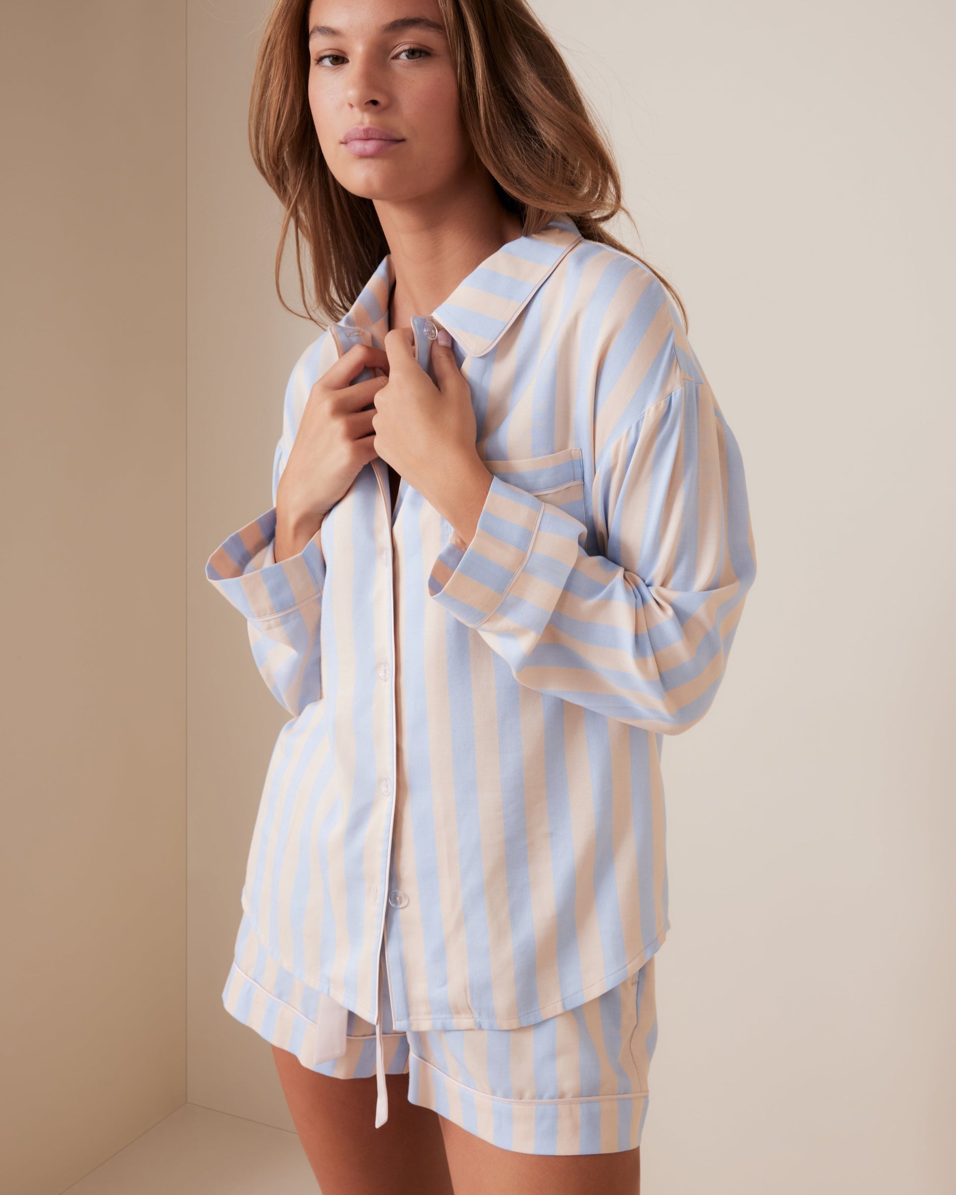 Como Stripe PJ Shirt