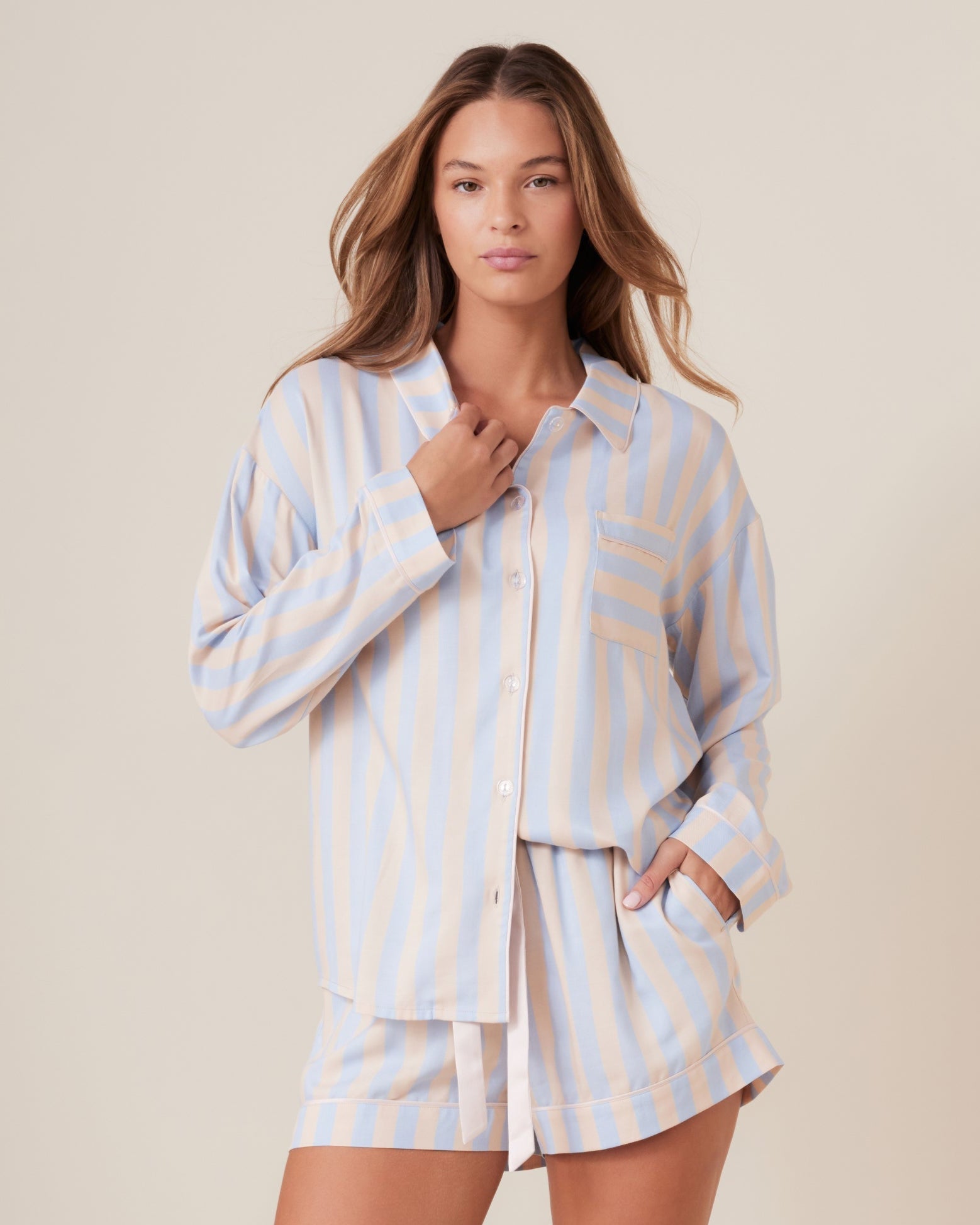 Como Stripe PJ Shirt