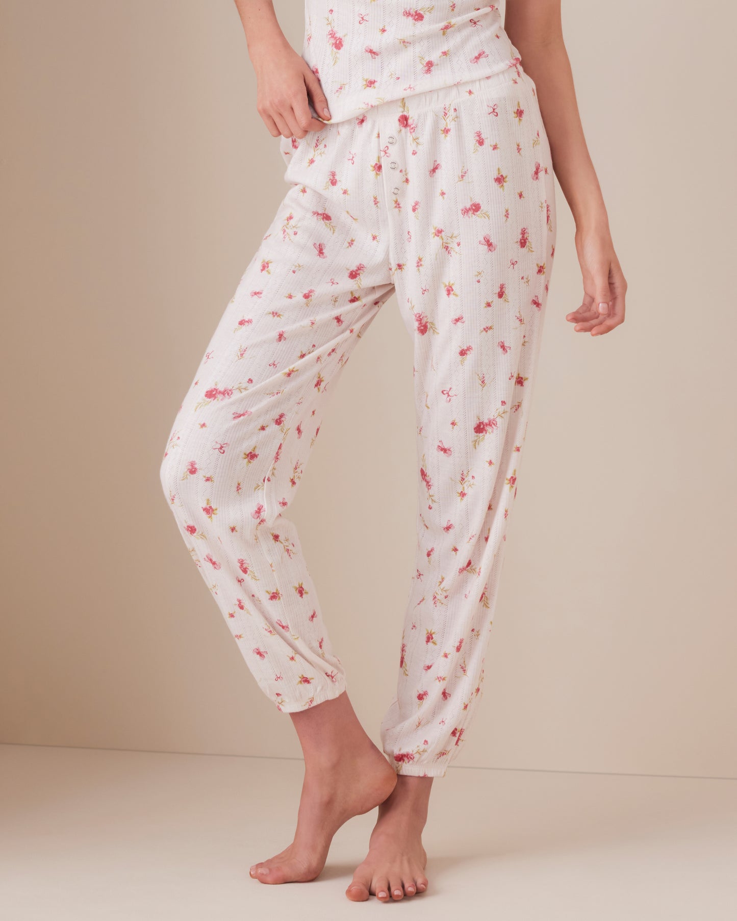 Ditsy Pointelle Jogger