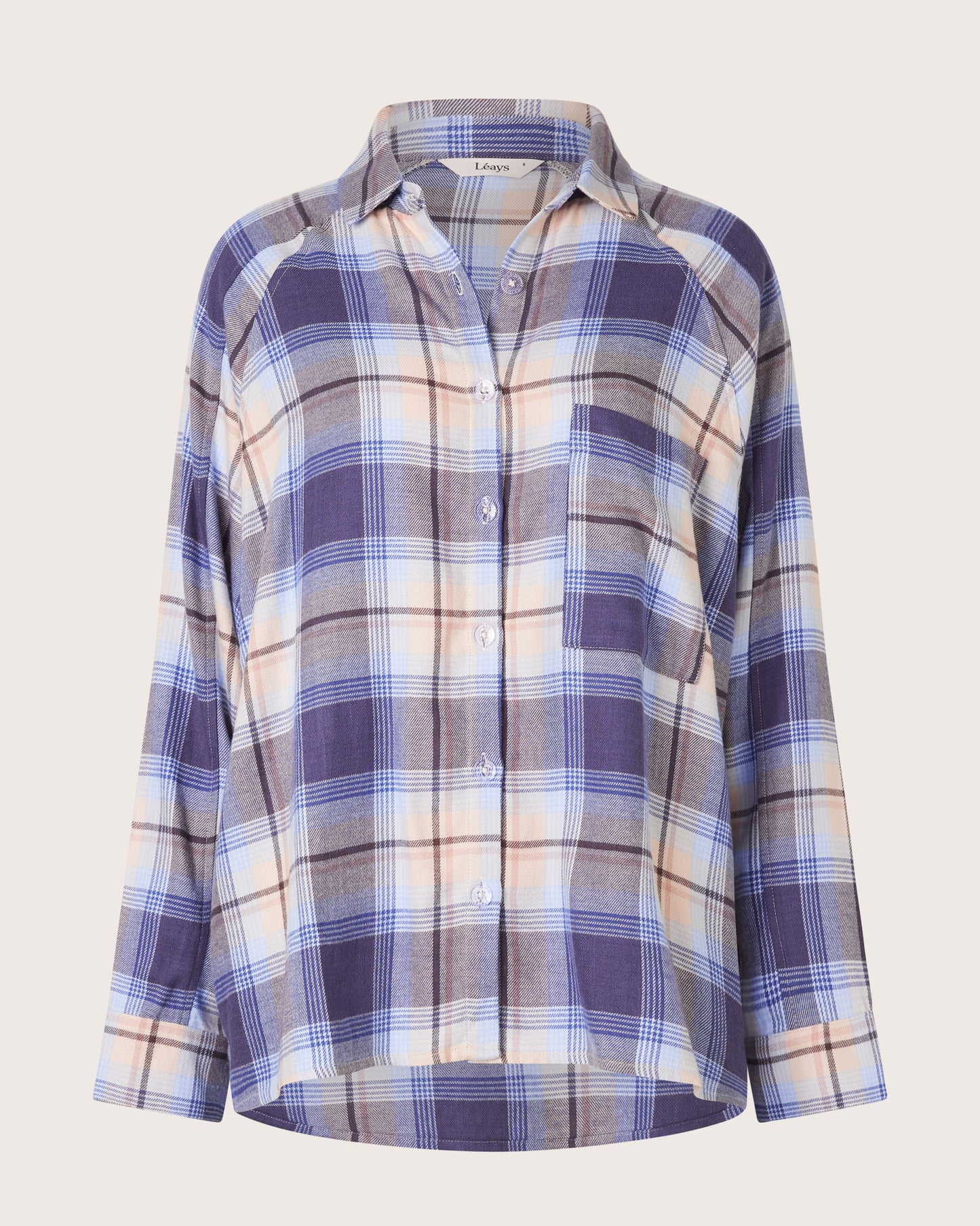 Dusted Plaid Raglan PJ Shirt