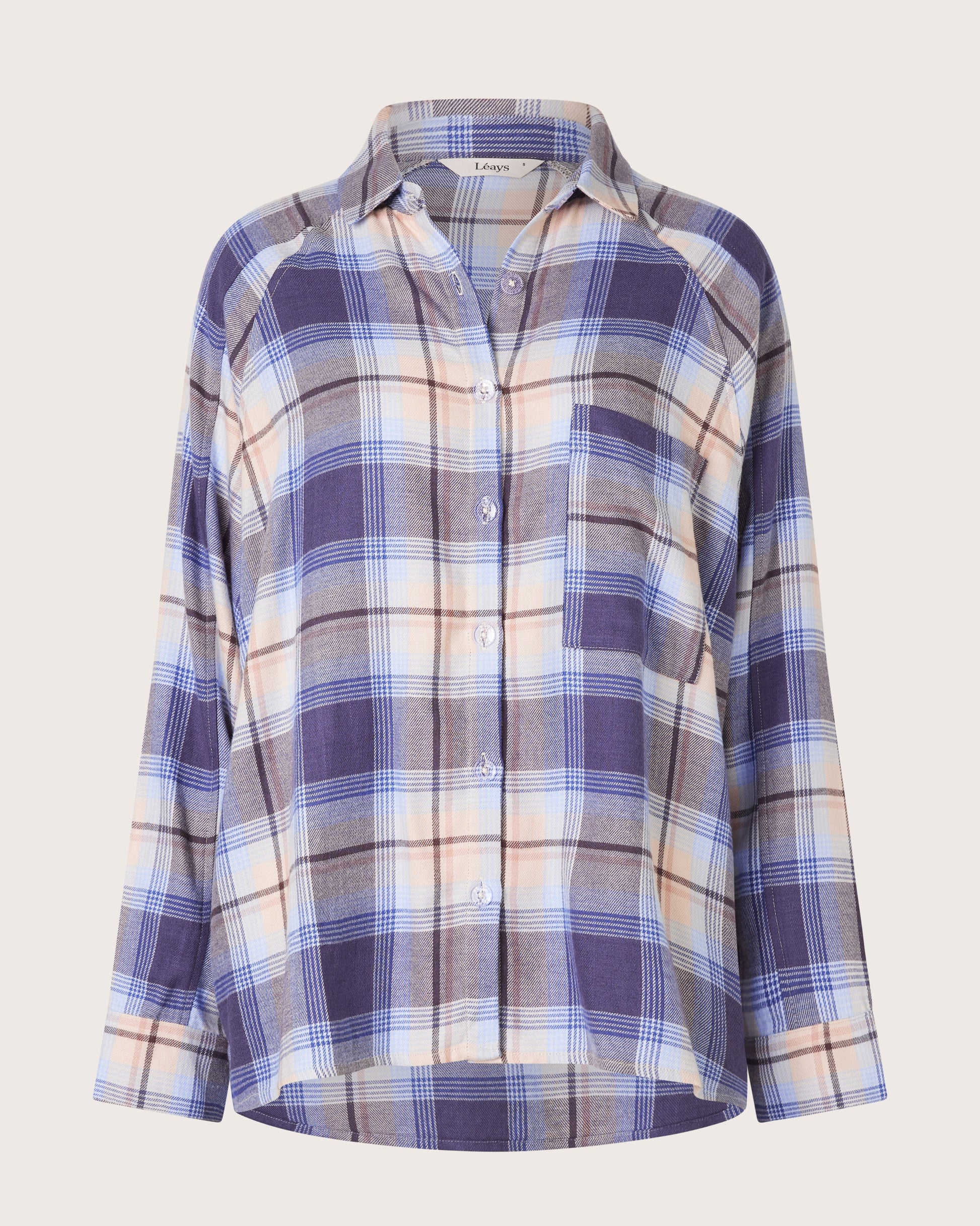 Dusted Plaid Raglan PJ Shirt