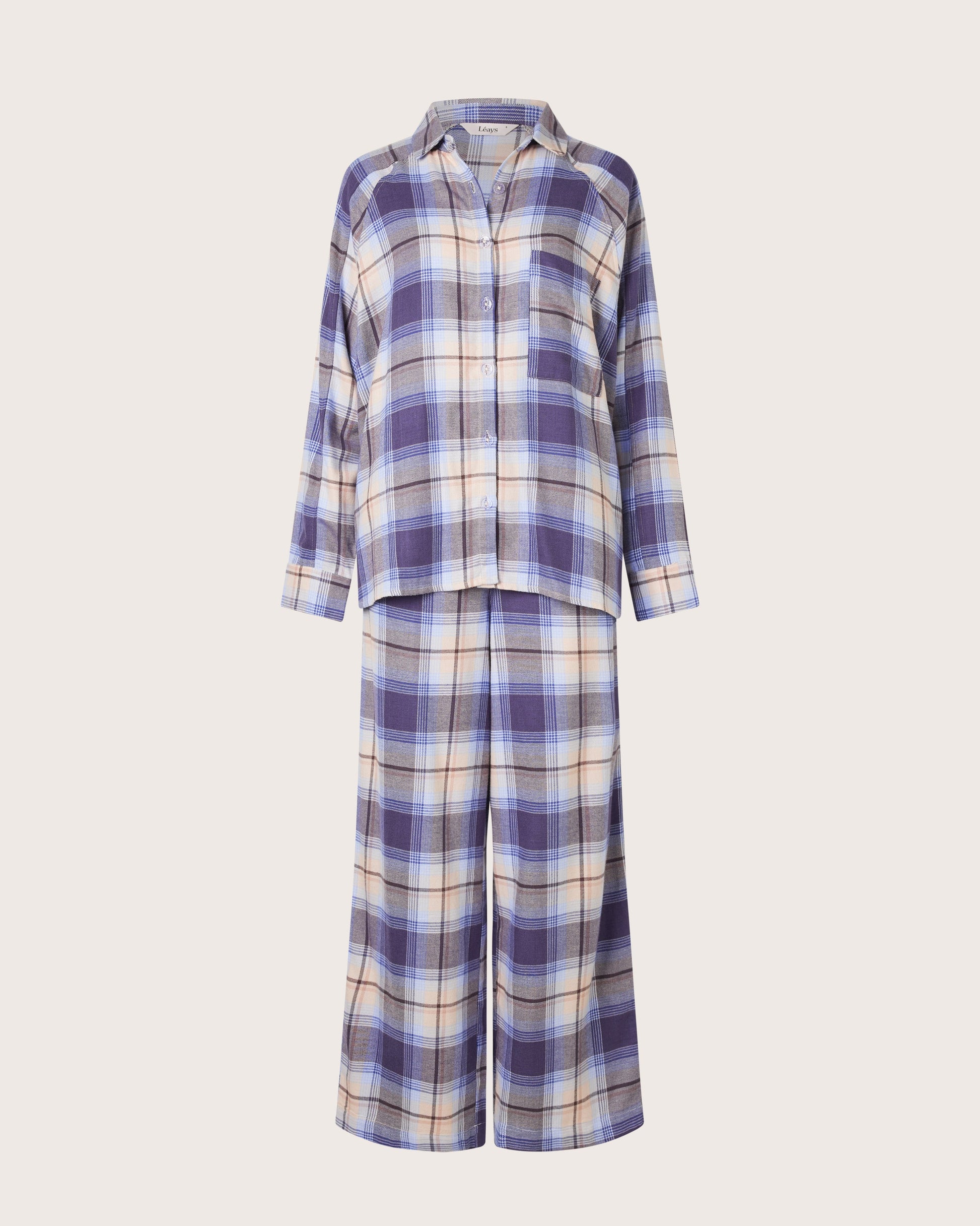 Dusted Plaid Raglan PJ Shirt