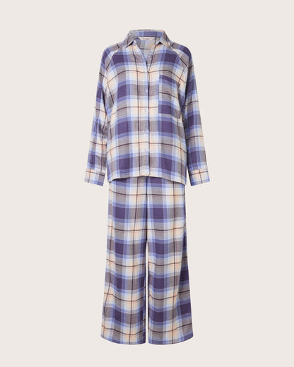Dusted Plaid Raglan PJ Shirt