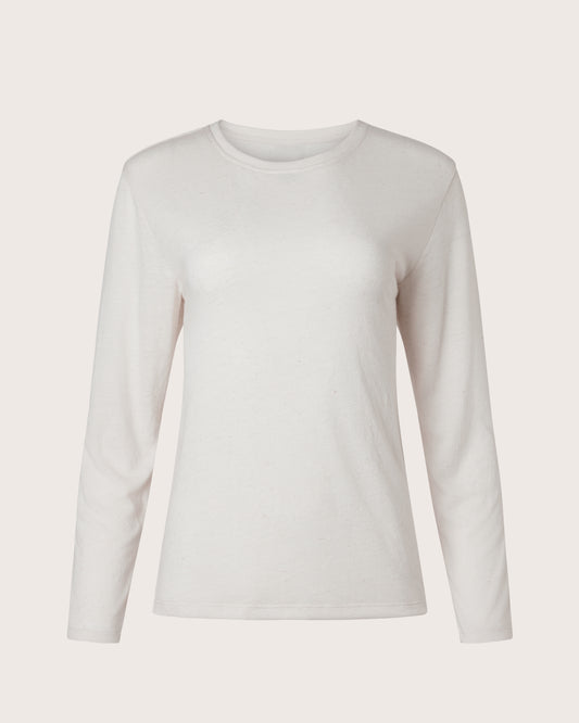 Linen Slub Long Sleeve Top