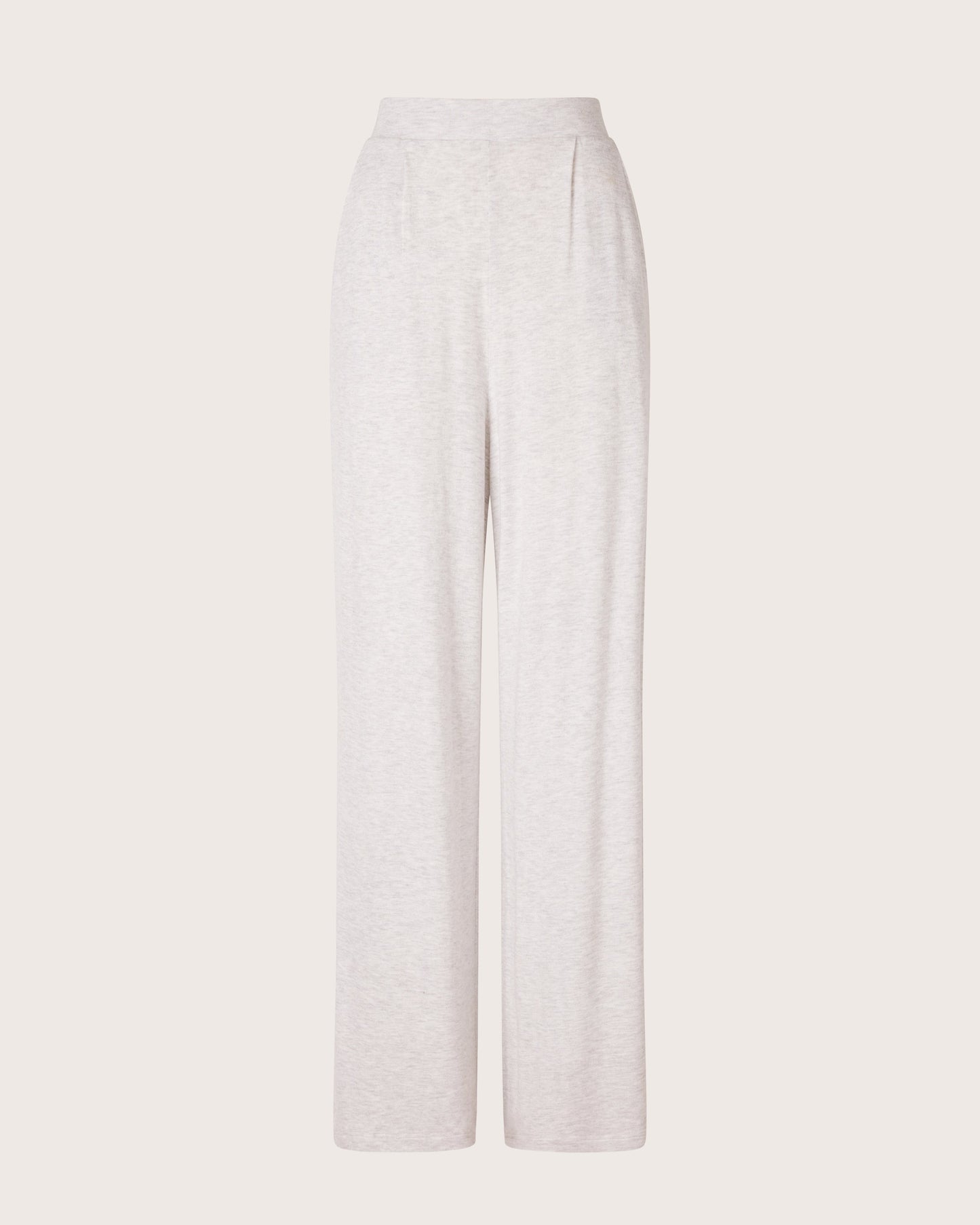 Pleated Fuzzy Wide Leg Pant