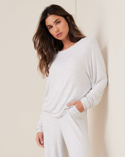 Pleated Fuzzy Wide Leg Pant