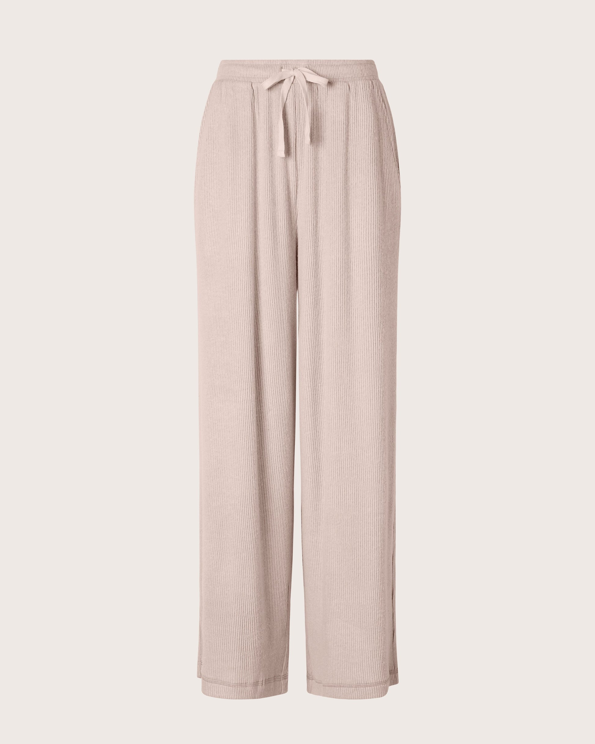 Plush Rib Wide Leg Pant