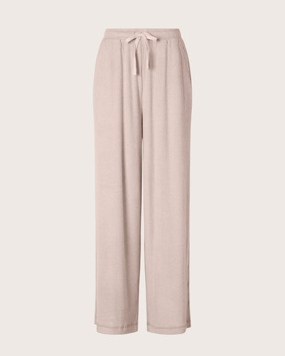 Plush Rib Wide Leg Pant