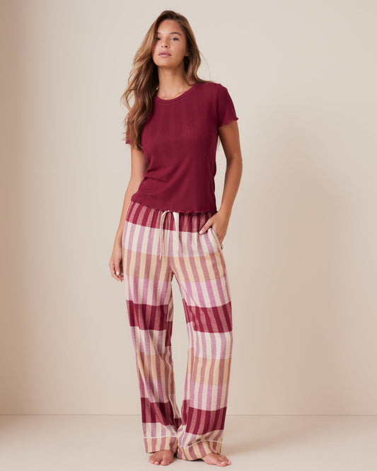 Pointelle Weekend Flutter Tee