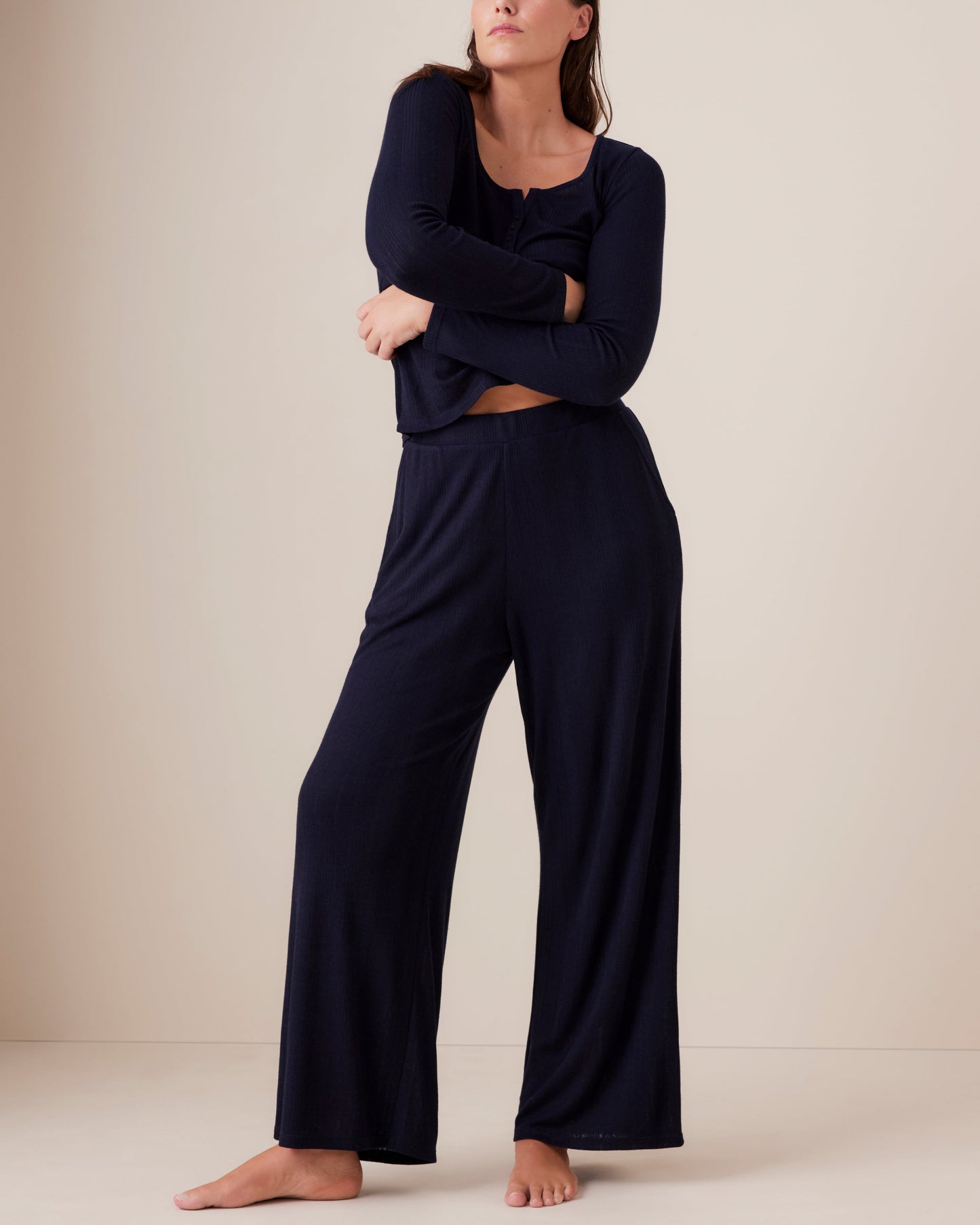 Pointelle Wide Leg PJ Pant