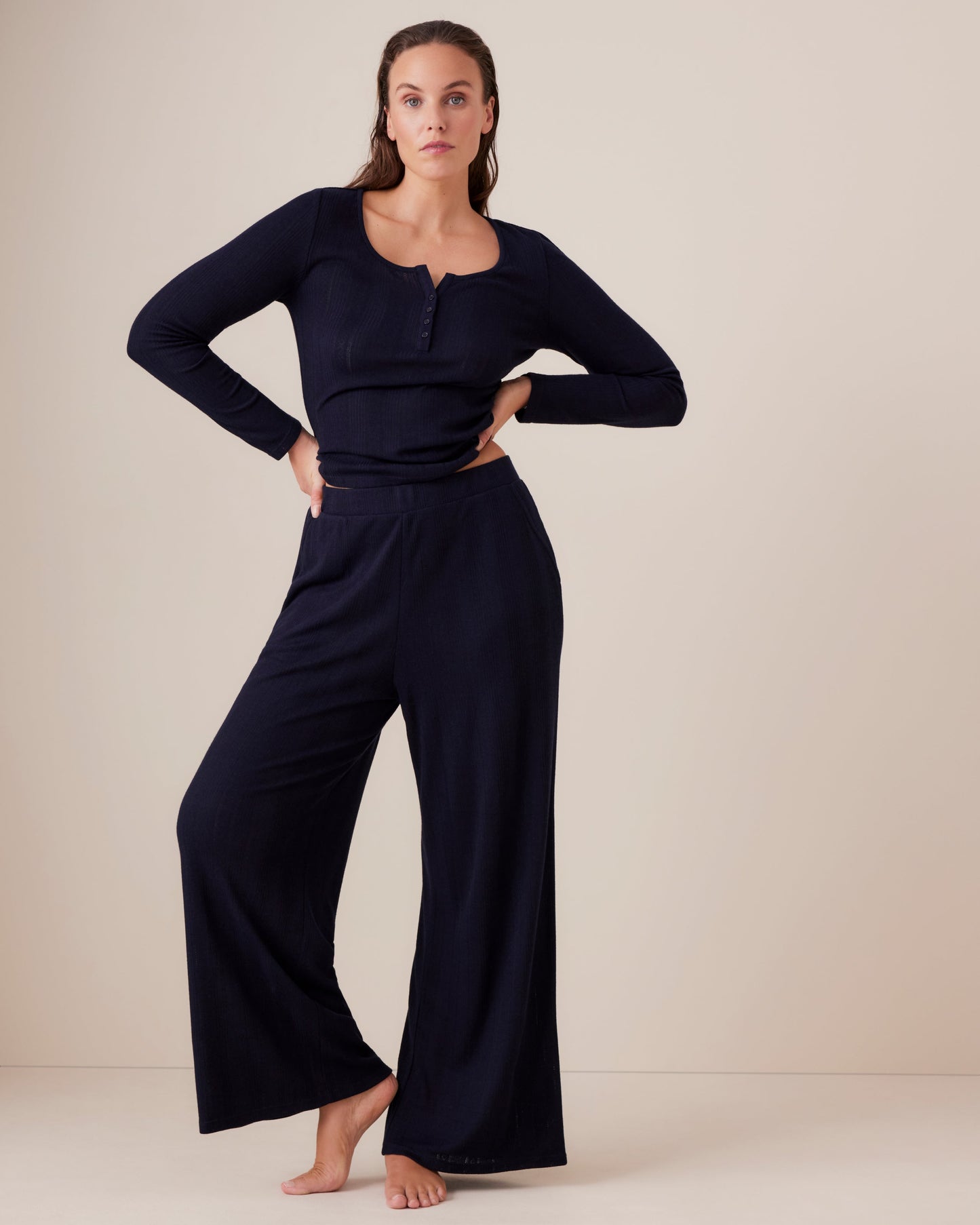 Pointelle Wide Leg PJ Pant
