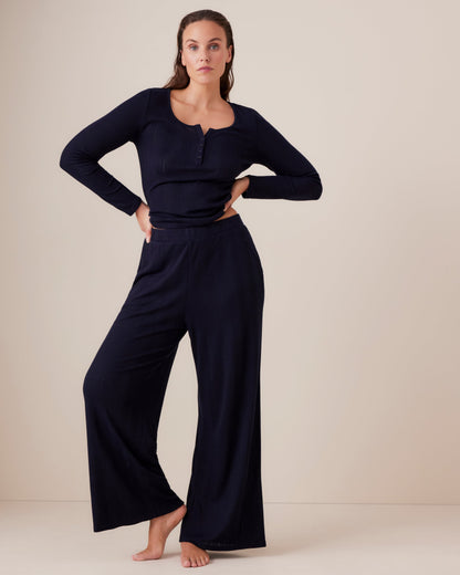Pointelle Wide Leg PJ Pant