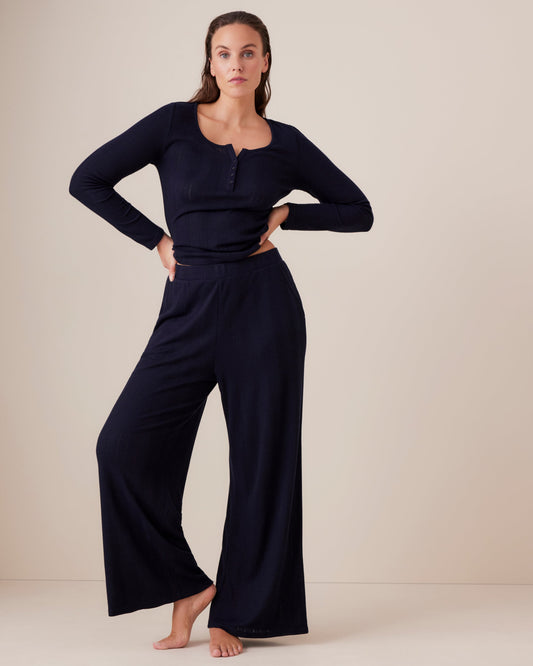 Pointelle Wide Leg PJ Pant