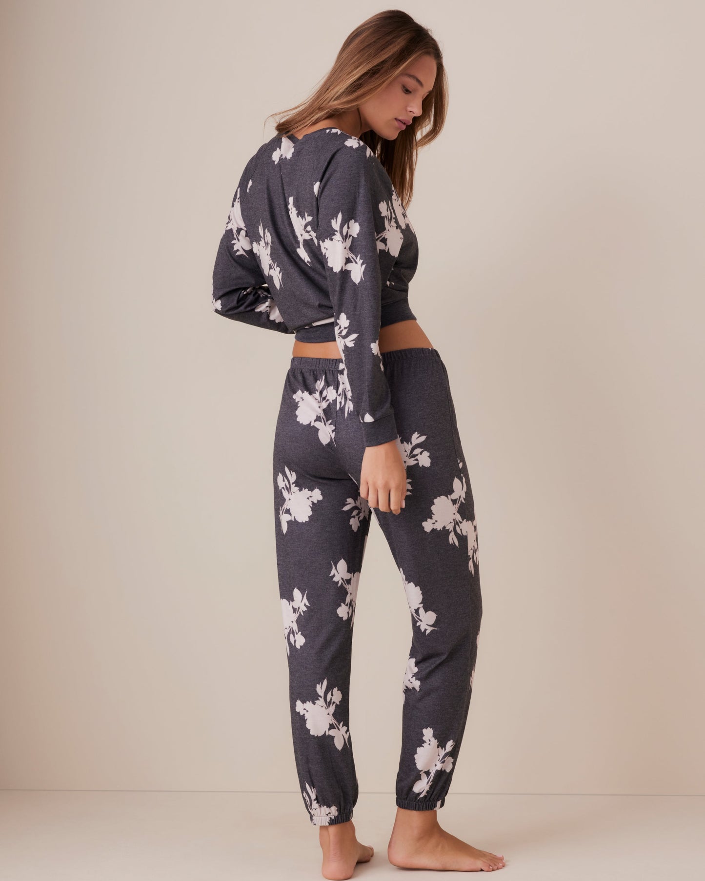 Statement Ditsy Fuzzy Jogger Pant