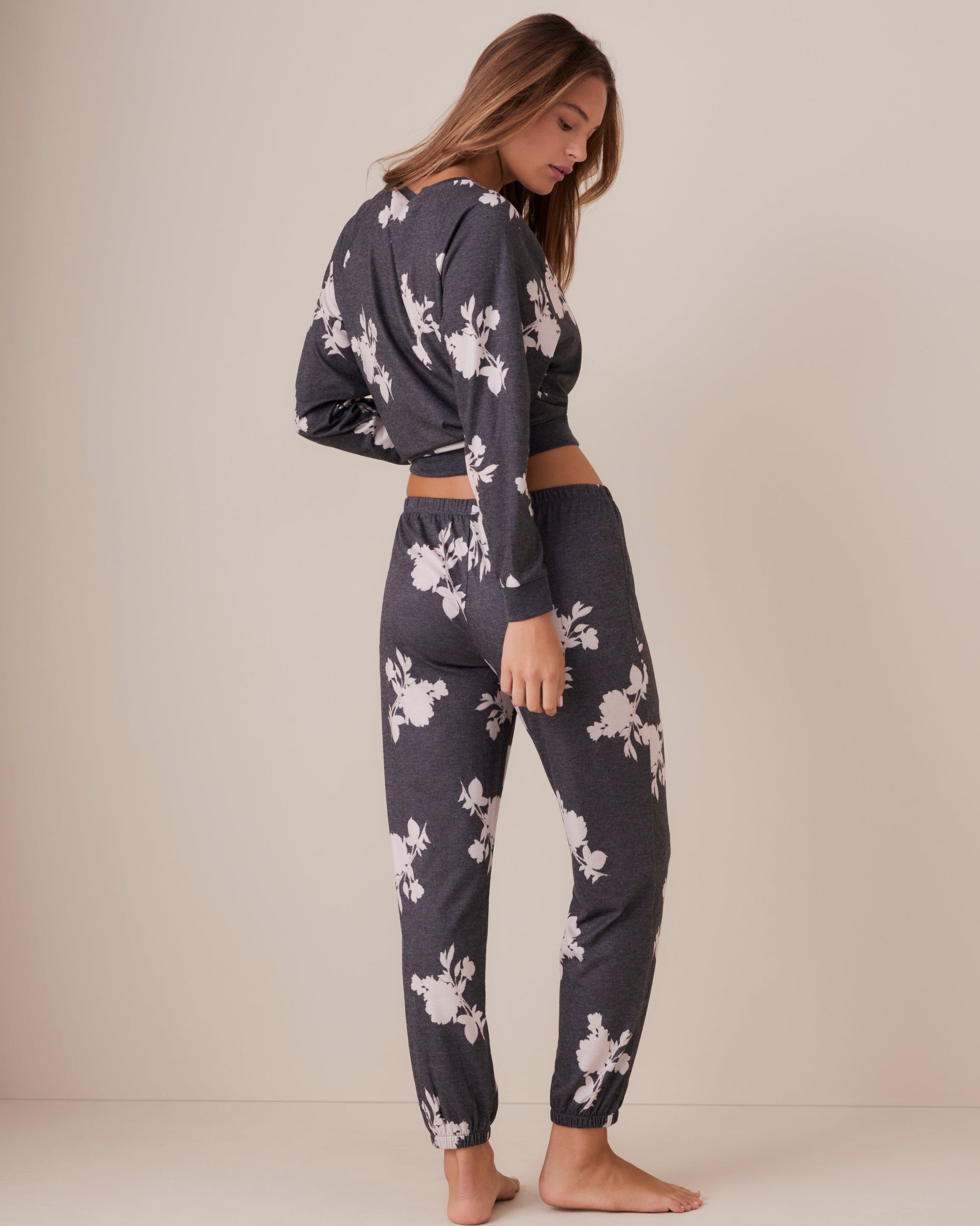 Statement Ditsy Fuzzy Jogger Pant