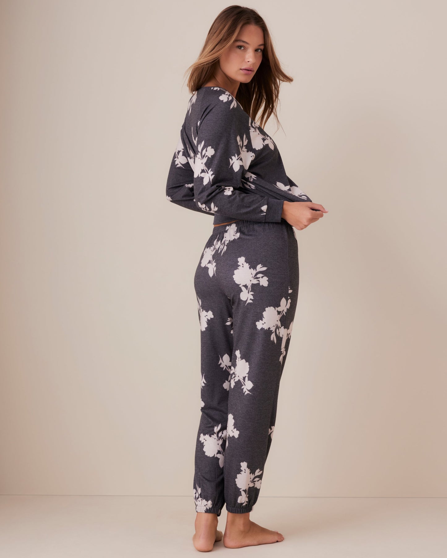 Statement Ditsy Fuzzy Jogger Pant