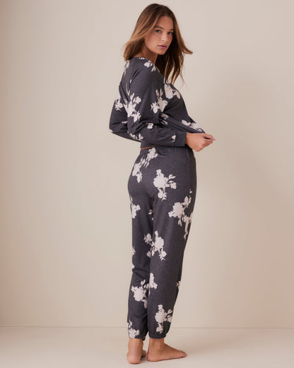 Statement Ditsy Fuzzy Jogger Pant