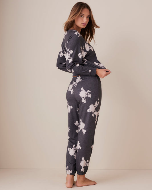 Statement Ditsy Fuzzy Jogger Pant