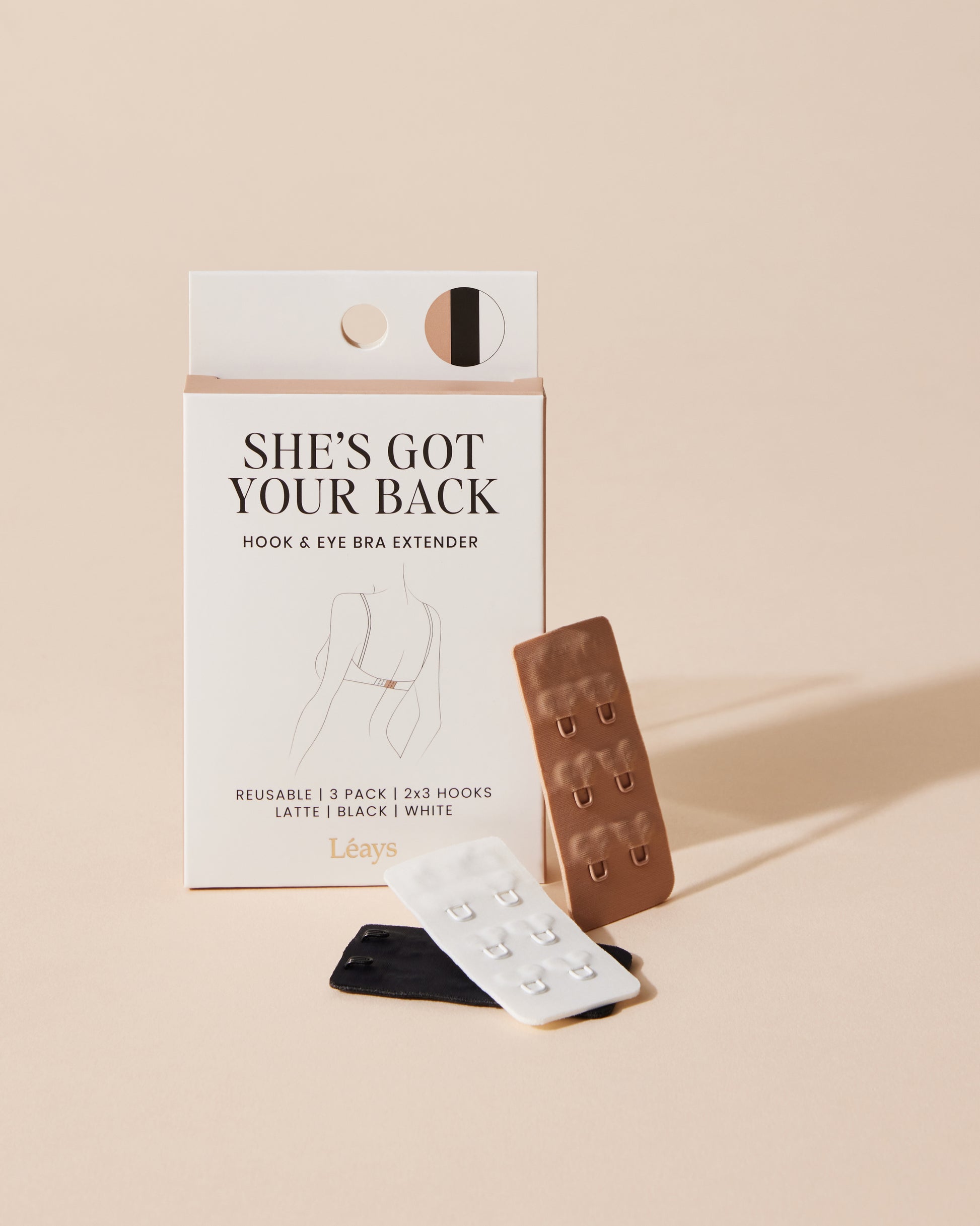 Hook & Eye Bra Extender 2x3