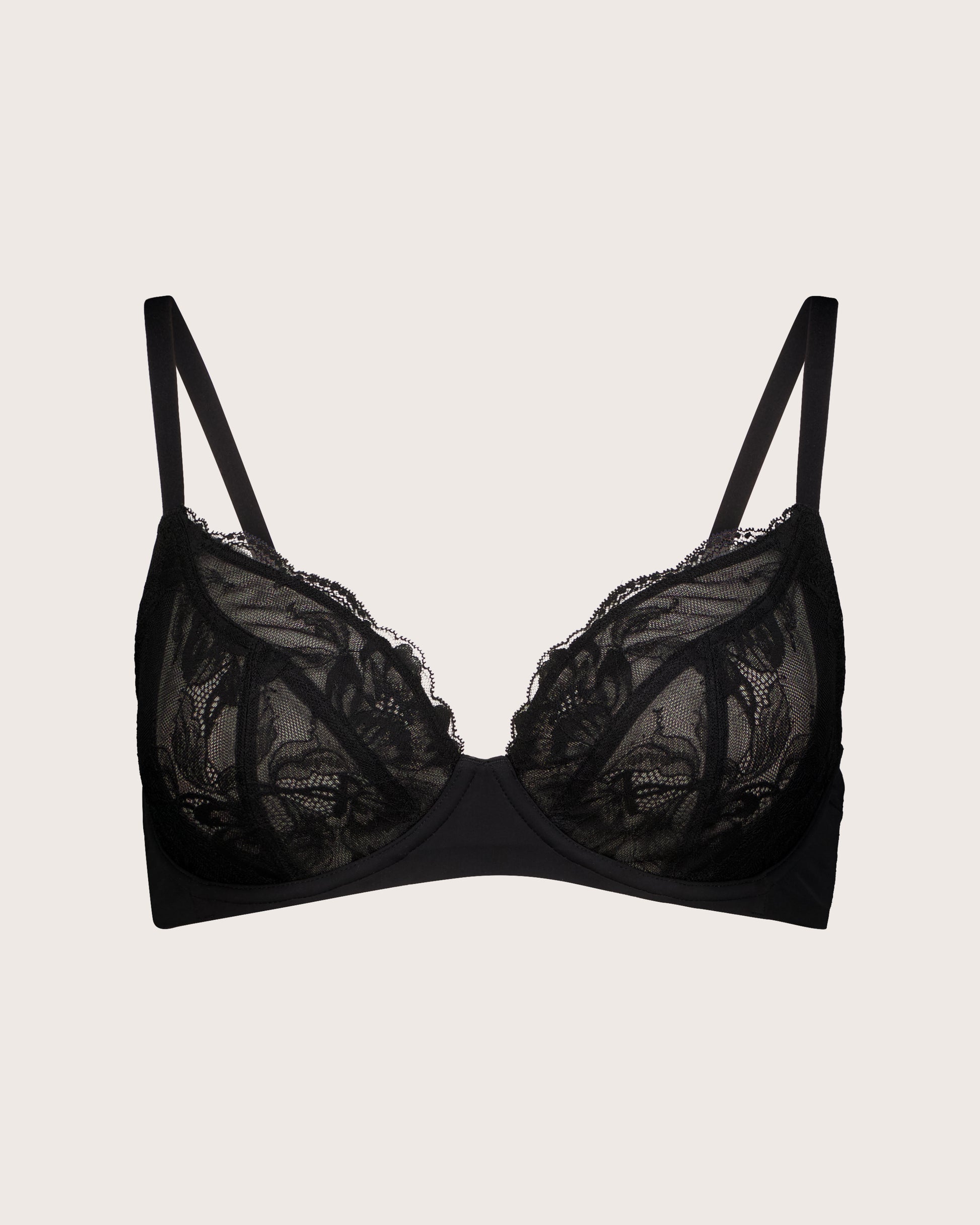 Invisibles Lace Full Cup Demi Unlined Bra