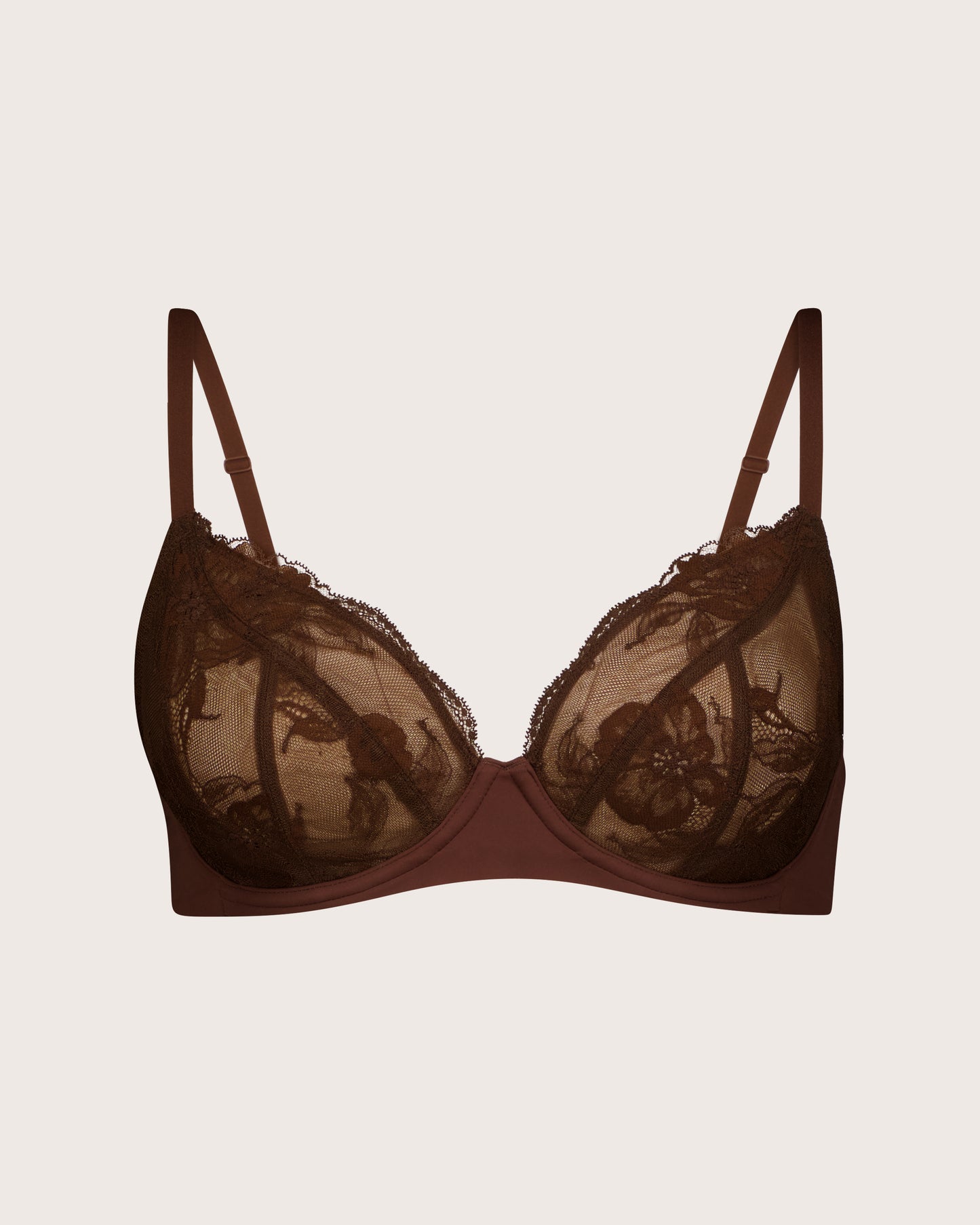 Invisibles Lace Full Cup Demi Unlined Bra