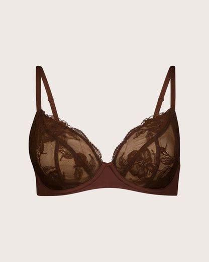 Invisibles Lace Full Cup Demi Unlined Bra