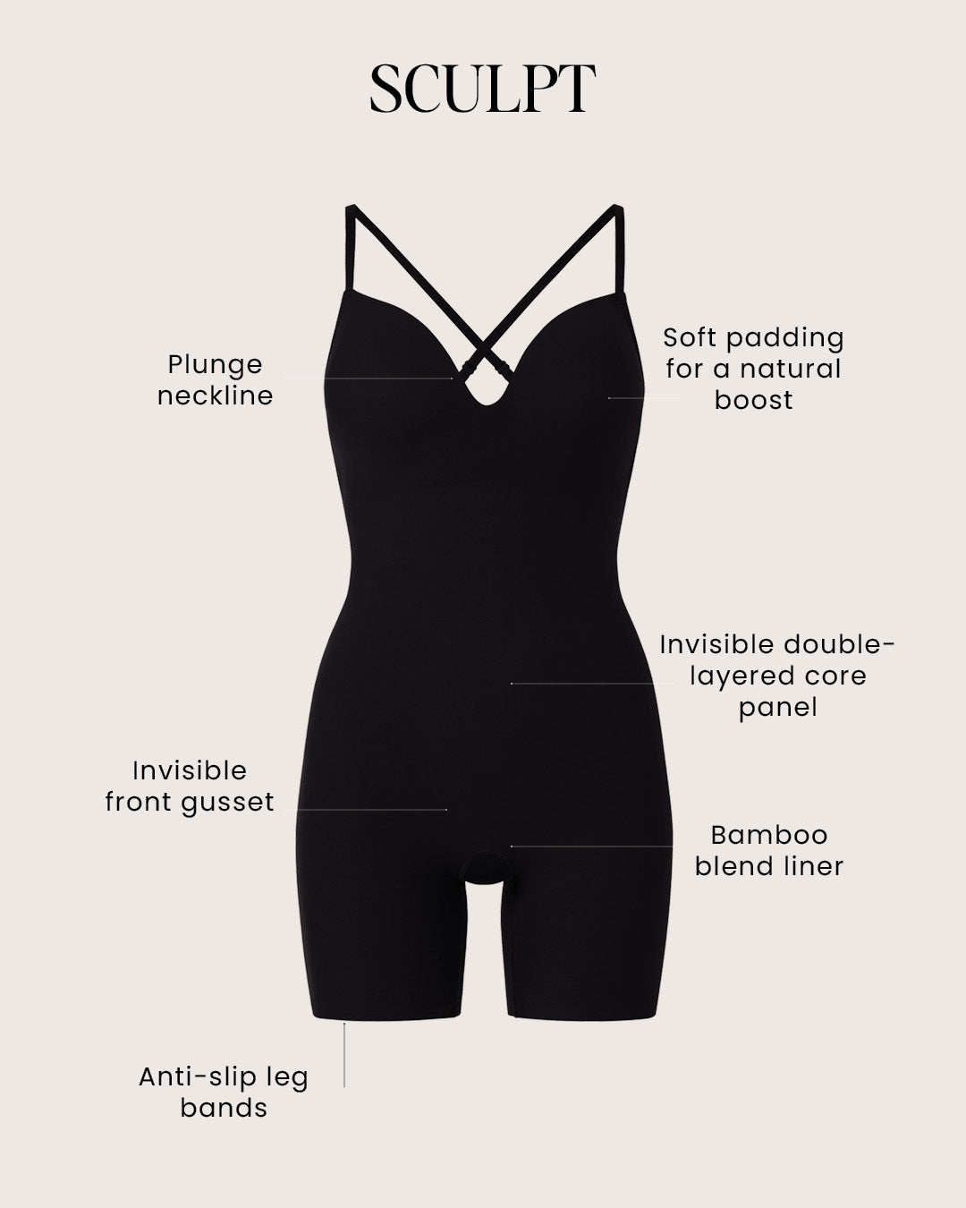 Sculpt Shaping Romper