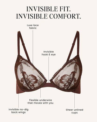 Invisibles Lace Demi Unlined Bra