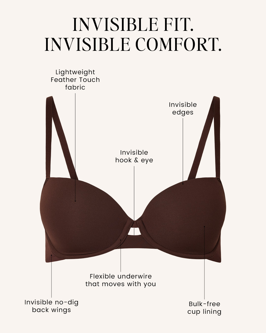 Invisibles Smooth Balconette Lined Bra